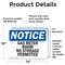 Signmission Gas Meter Room No Storage Permitted, 14 in W x Rectangle, Vinyl Decal OS-2PACK-NS-D-1014-L-13010 - alternate 5